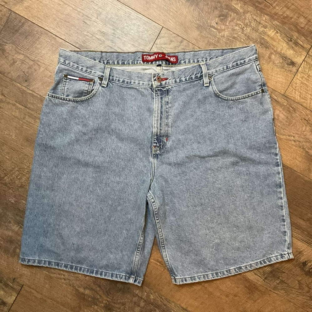 Vintage 90s Y2K Tommy Hilfiger Jeans Denim Shorts Jorts Mens 42 Baggy 915-2-A3